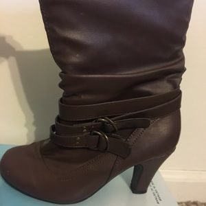 Brown booties